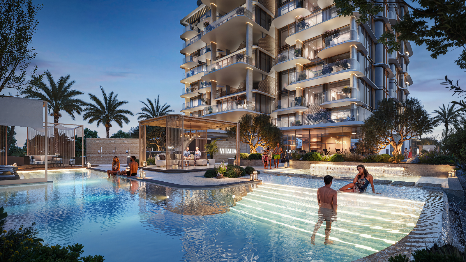 Piscine-vitalia-appartement-dubai-palm-jumeirah