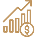 Investment growth icon