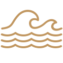Ocean wave icon