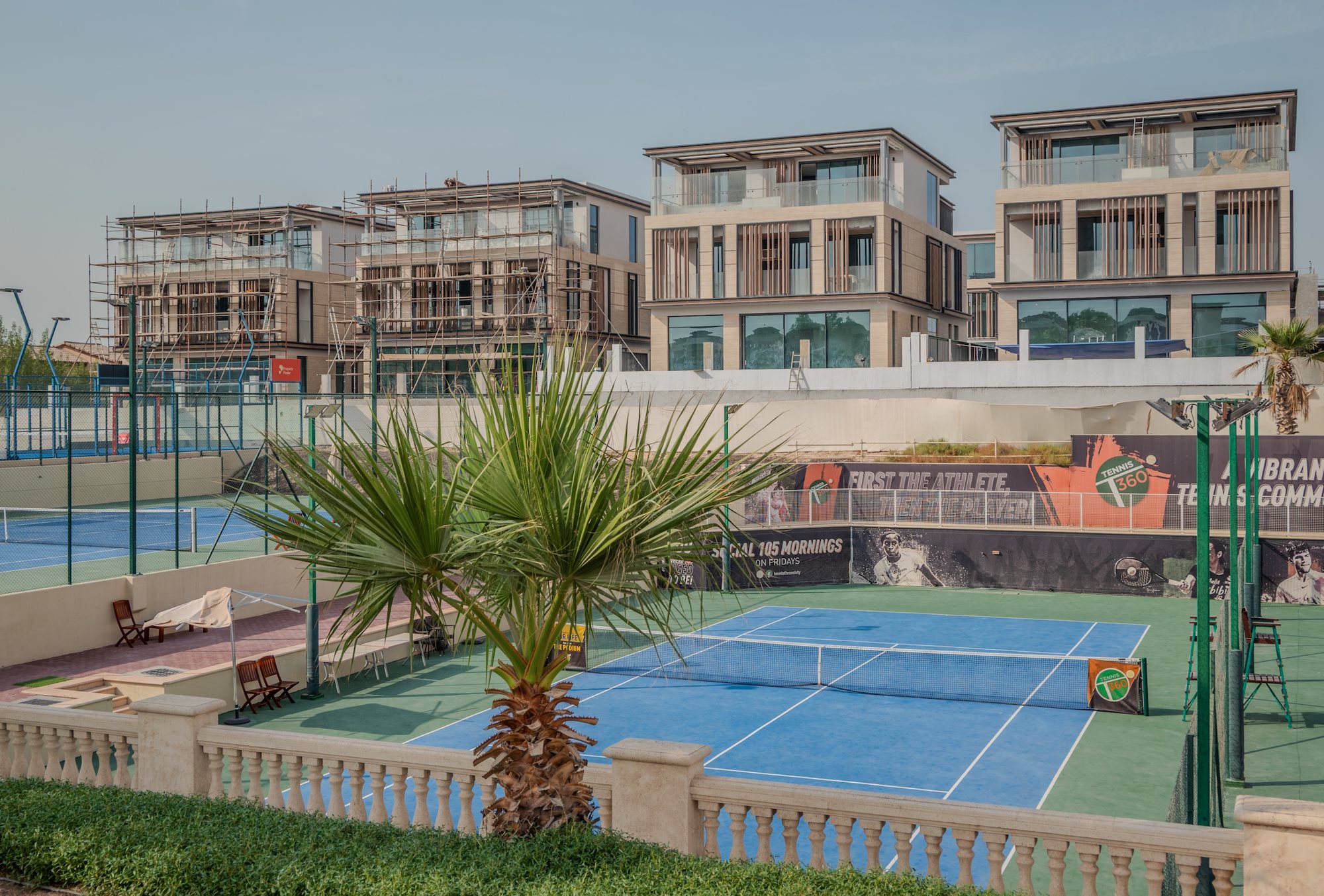 The Jasmine mansions at Signature Mansions, Jumeirah Golf Estates, above the tennis courts
